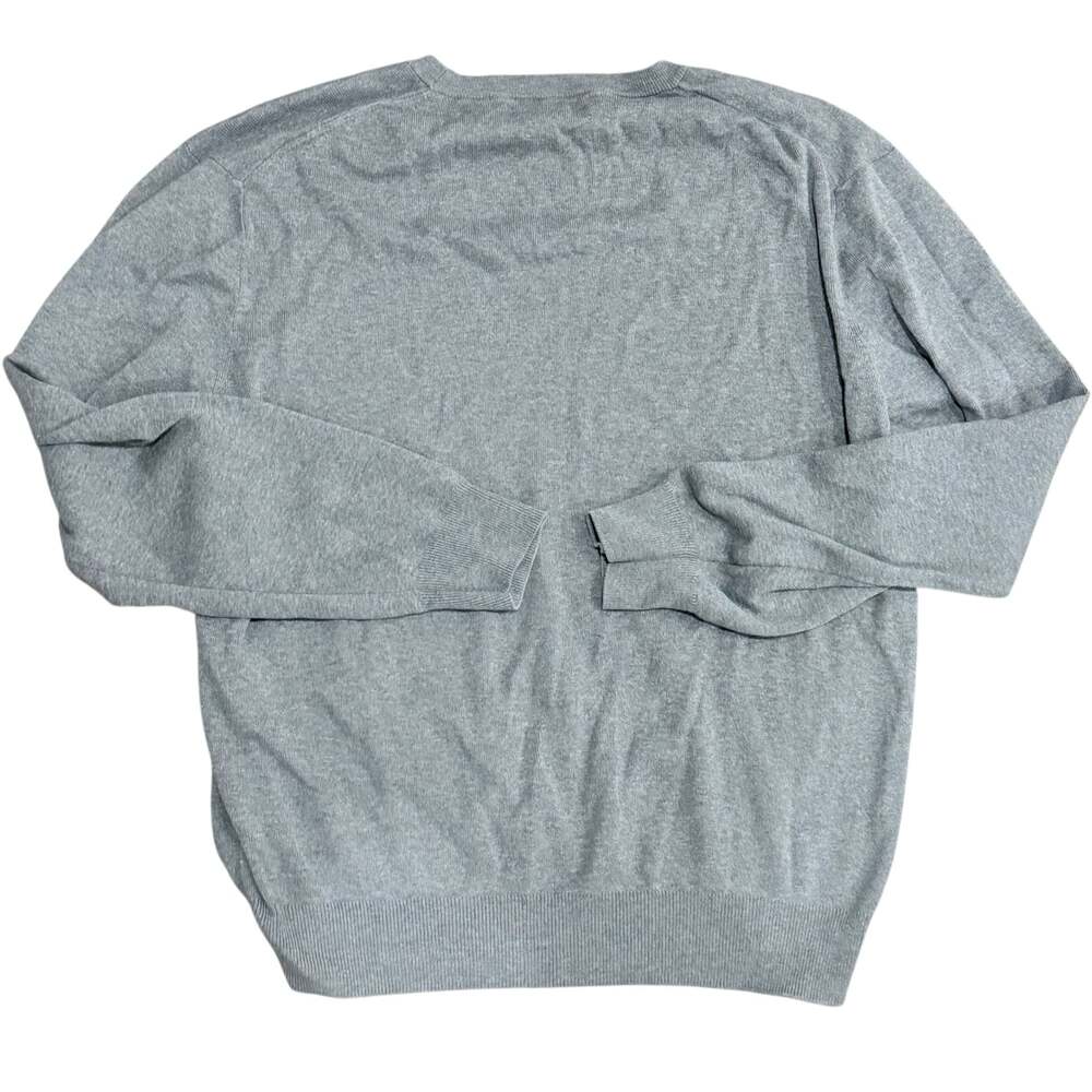 J.Crew Men's Medium Gray Pima Cotton Crewneck Pullover Sweater - Picture 3 of 5